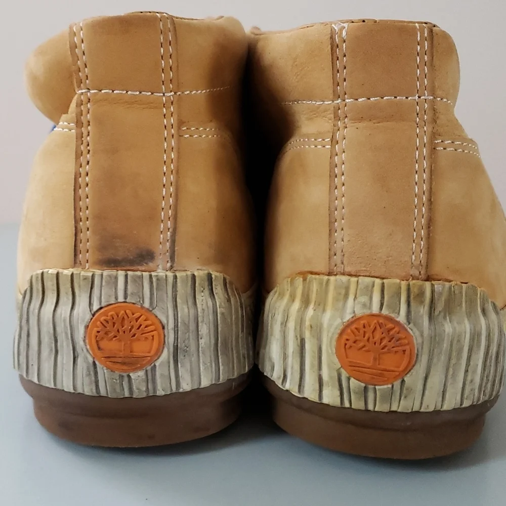 Timberland Mens TBL 73 Beige Suede Boots, Size 10.5M